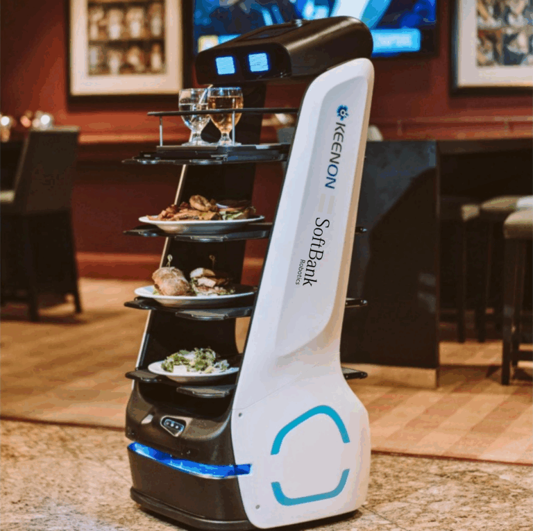 Robot de servicio KeenBot T5 para optimizar el servicio en restaurantes